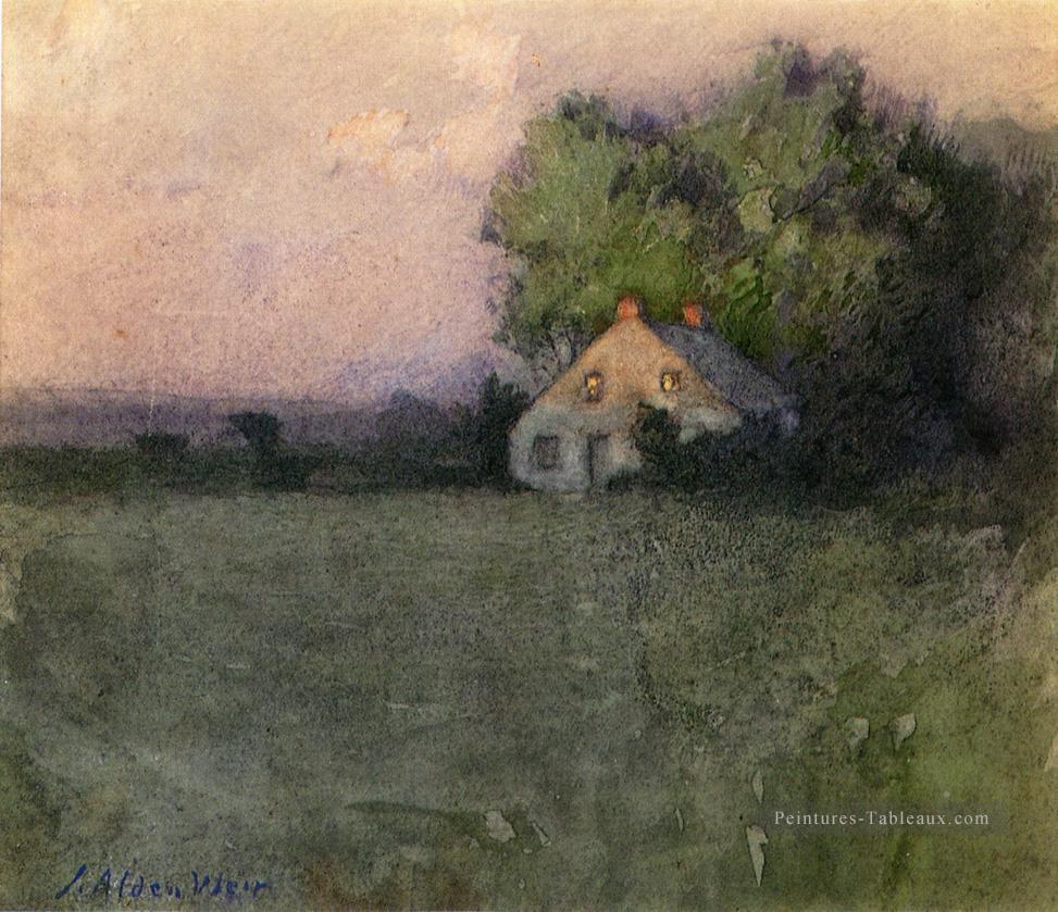 Branchville Connecticut Impressionniste Paysage Julian Alden Weir Peintures à l'huile